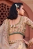 Silk bridal lehenga choli in Beige colour 1009