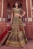 Silk bridal lehenga choli in Grey colour 1010