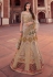 Silk bridal lehenga choli in Beige colour 1011