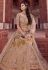 Silk bridal lehenga choli in Beige colour 1011