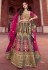 Silk bridal lehenga choli in Brown colour 1013