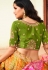 Banarasi silk a line lehenga choli in Mustard colour 10199