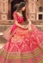 Banarasi silk a line lehenga choli in Magenta colour 10200