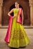 Georgette circular lehenga choli in Light green colour 2212