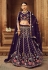 Georgette circular lehenga choli in Purple colour 2215