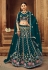 Georgette circular lehenga choli in Teal colour 2217