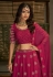 Georgette a line lehenga choli in Pink colour 32001