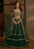 Soft net a line lehenga choli in Green colour 32006