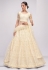 Net a line lehenga choli in Off white colour 1068A