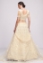 Net a line lehenga choli in Off white colour 1068A