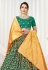 Viscose jacquard circular lehenga choli in Green colour 11045