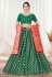 Viscose jacquard circular lehenga choli in Green colour 11058