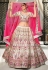 Silk a line lehenga choli in Off white colour 2146