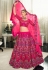 Silk a line lehenga choli in Magenta colour 2145