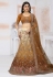 Net a line lehenga choli in Brown colour 6439