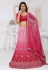 Net a line lehenga choli in Magenta colour 6443