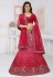 Net a line lehenga choli in Magenta colour 6438