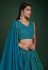 Georgette a line lehenga choli in Blue colour 30001