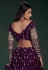 Georgette a line lehenga choli in Purple colour 30002