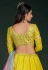 Georgette a line lehenga choli in Yellow colour 30003