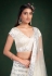 Georgette a line lehenga choli in Off white colour 30005