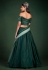 Georgette a line lehenga choli in Green colour 30006