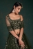 Green georgette a line lehenga choli in Camo colour 30008