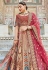 Banarasi silk bridal lehenga choli in Maroon colour 116