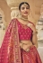 Banarasi silk circular lehenga choli in Magenta colour 5404