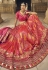 Banarasi silk circular lehenga choli in Magenta colour 5407