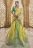Banarasi silk circular lehenga choli in Yellow colour 5410