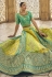 Banarasi silk circular lehenga choli in Yellow colour 5410