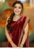 Bollywood Model Velvet embroidery work Maroon color saree