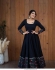 Bollywood Model Georgette embroidered black gown