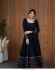 Bollywood Model Georgette embroidered black gown