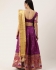 Bollywood Model Purple paithani silk wedding lehenga