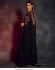 Bollywood Kriti Sanon Inspired Black sequins net saree