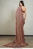 Bollywood Manish Malhotra inspired dusty beige maroon sequins saree