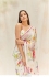 Bollywood Janhvi kapoor inspired floral white georgette saree