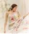 Bollywood Janhvi kapoor inspired floral white georgette saree