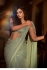 Bollywood Model Pista green color georgette sequins saree