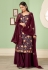 Wine georgette palazzo suit 2048D