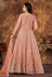 Peach net long anarkali suit 4704