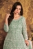 Sea green net long anarkali suit 4702