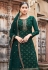 Green georgette palazzo suit 156815