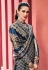 Navy blue pashmina pakistani suit ACU7837