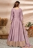 Light purple art silk long anarkali suit 4804