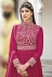 Magenta faux georgette long anarkali suit 1320A