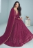 Magenta faux georgette abaya style anarkali suit 9291C