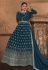 Prachi desai teal georgette long anarkali suit 158677